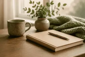 When Everything Feels Like Too Much-Cozy Morning Journal by the Window-BLOG